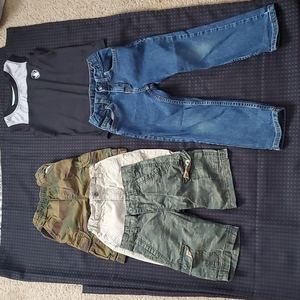 Lot of 5, boys, size 5, shorts, shirt, jeans